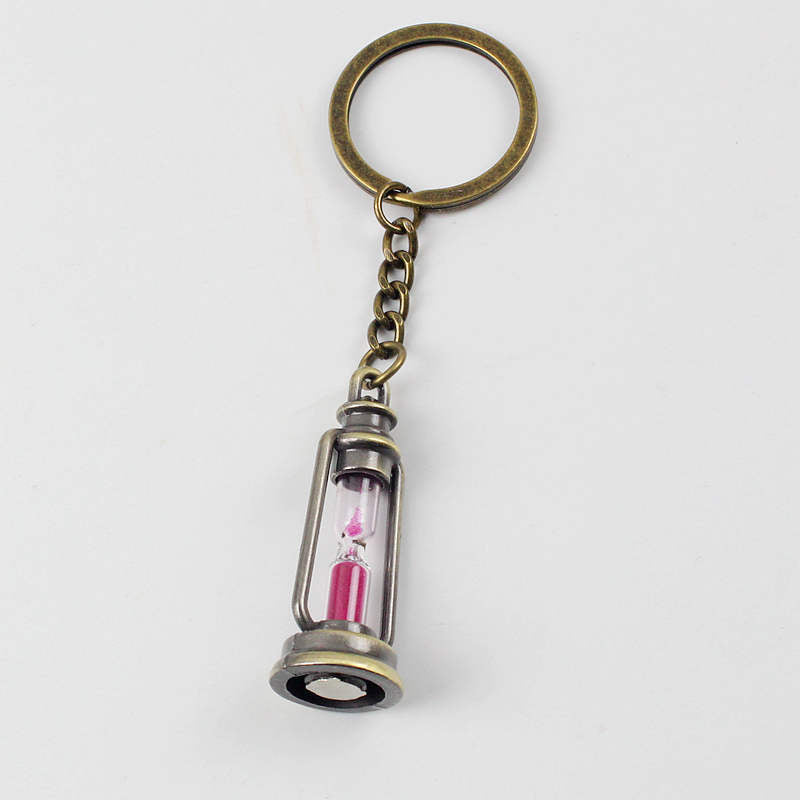 Wholesale Kerosene Lamp Hourglass Keychain